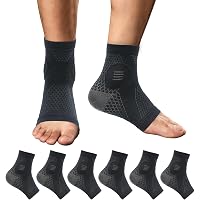 thumbnail image 2 of SB SOX - 2 Pairs Plantar Fasciitis Relief Socks (Black, Medium Gray, Medium) - Product Details 2 of 14