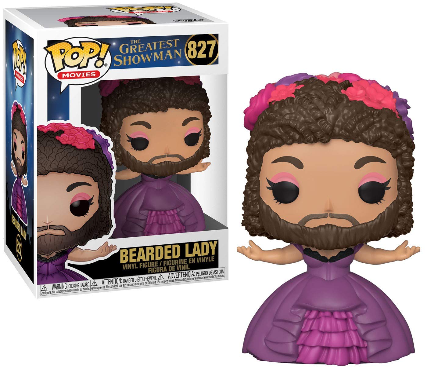 Funko POP! Movies: Greatest Showman-Bearded Lady - Collectable Vinyl Figure For Display - Gift Idea - Official Merchandise - Toys For Kids & Adults - Movies Fans - Model Figure For Collectors