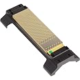 DMT 8-Inch DuoSharp Diamond Bench Stone | Coarse/Extra-Coarse Sharpening Stone With Base