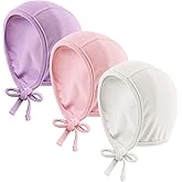 JANGANNSA Newborn Baby Hospital Hat Infant Set Head Cap Lovely Ears Belt Beanie 0-6Months