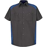 Red Kap Men's Big and Tall Short-Sleeve Motorsports Shirt
