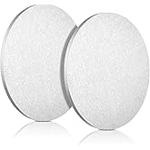 Yaocom 2 Pcs 1/8" x 4" Aluminum Disc Round Aluminum Sheets and Plates, 6061 Aluminum
