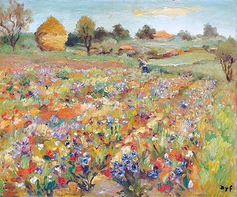 Campo De Papoulas 1955 Marcel Dyf 75x90 Tela Em Canvas Para Quadro Amazon Com Br