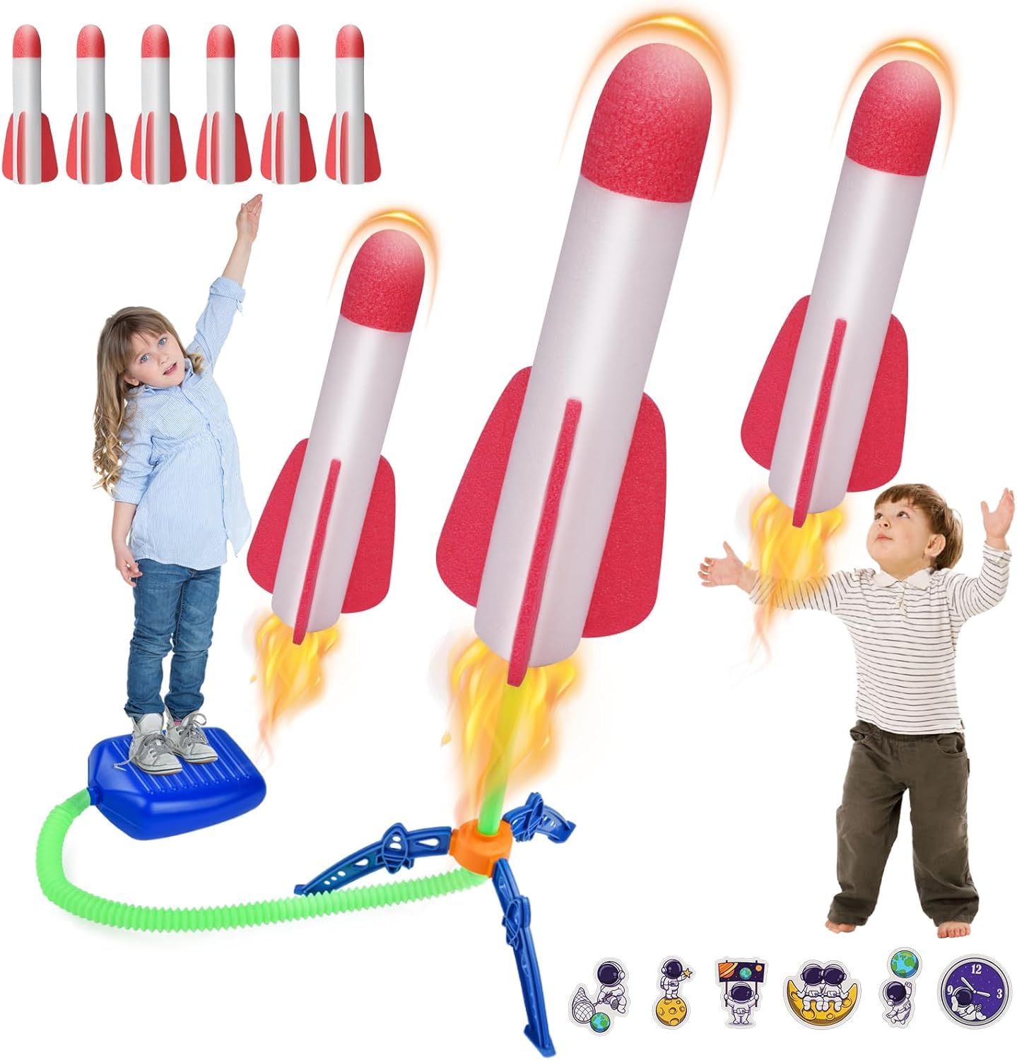 AMFUN Rocket Launcher for Kids 3-12, Foam Outdoor Toy, Birthday Gift for Boys Girls Ages 3 4 5 6+ Years Old — image 1