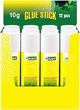 D.RECT Glue Stick 10g PVA Glue for Craft Art Scrapbooking Pack of 12