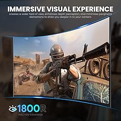 CRUA 27" Curved Monitor, FHD(1920x1080P) VA