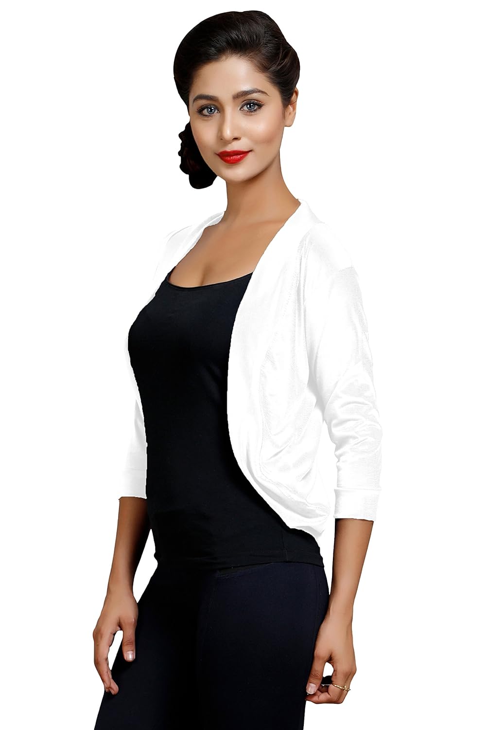 goodtry women's shrug-white