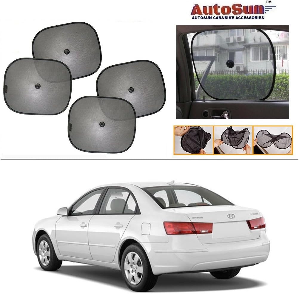 Autosun Black Car Sun Shade for Hyundai Sonata Embera (Set of 4)