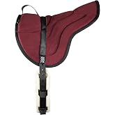 Tackmore Bareback Pad for Horses, English Riding Bareback Pad with Girth | Anti-slip Suede, Sherpa Fleece Lining, Shock-Absorbing, Smooth-adjusting Girth, for Regular Riding Training