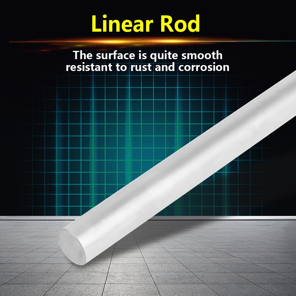 Bearing Steel Cylinder Rail, Diameter 10mm Cylinder Rail Straight Round Rod Guide Bearing Steel Anti-Rust Corrosion Resistant (200mm) - Image 4