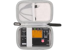 Aproca Black Hard Storage Travel Case, for Korg TM70 Tuner (TM70TBK) / Korg TM60BK / WEGROWER Tuner Metronome and Accessories