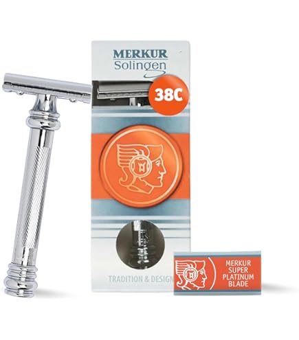 Amazon.com: MERKUR 25C Double Edge Safety Razor in Bright Chrome