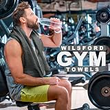 Lions Bath Towels Set of 4 100% Cotton 500 GSM Charcoal 75x135cm view 7