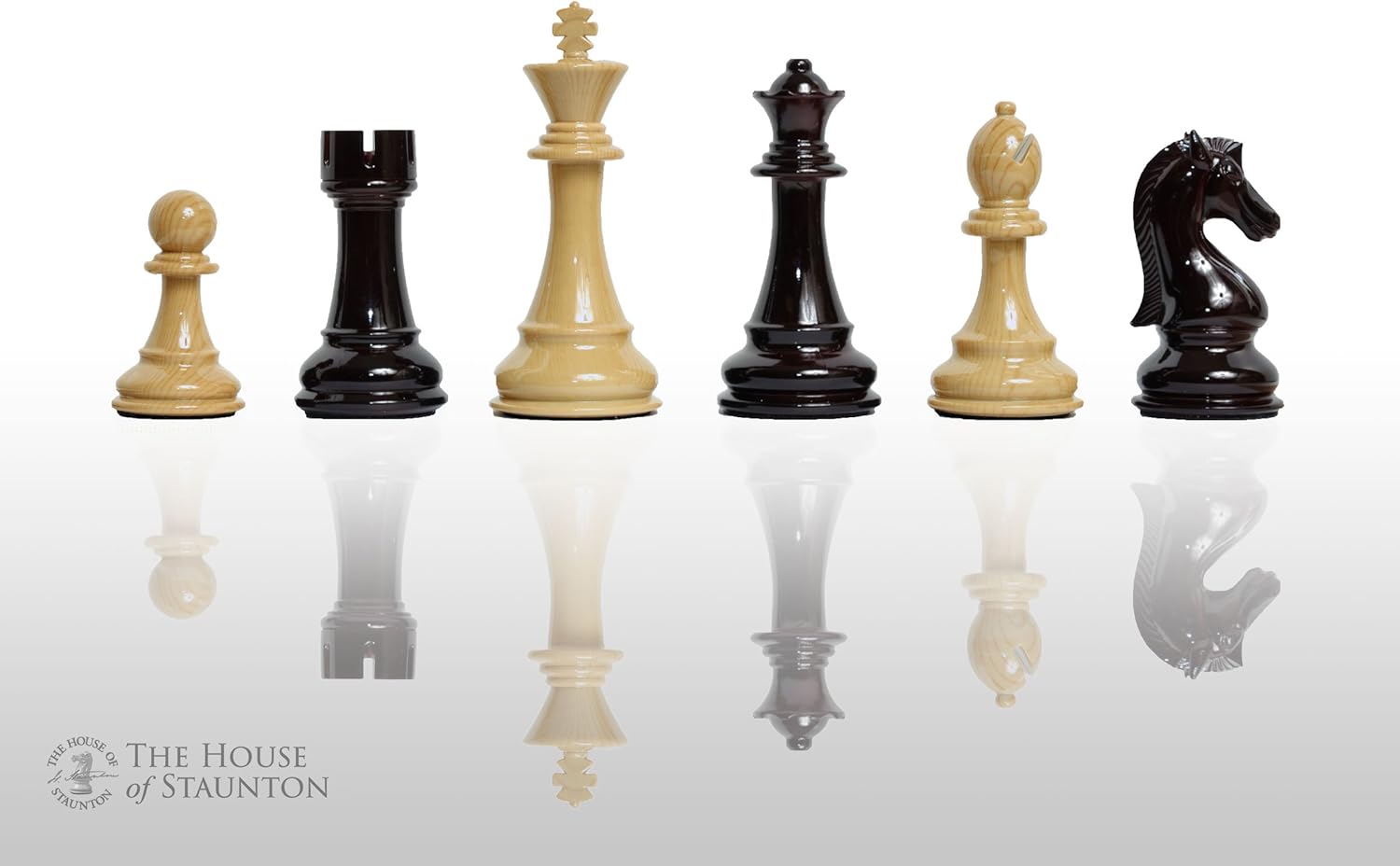 The House of Staunton The Candidates Series Chess Set Pieces Only Woodtek 4.25