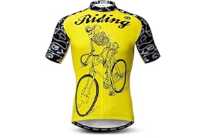 WEIMOSTAR Men's Cycling Jerseys Tops Biking Shirts Short Sleeve Full Zipper Bike Clothing