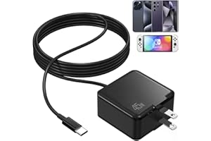 INAEPEAK 45W Fast Charger, USB C Charger with 6FT Charging Cable, Portable Travel Charger for Nintendo Switch/Lite/OLED/Dock, Tablet PC, Phone