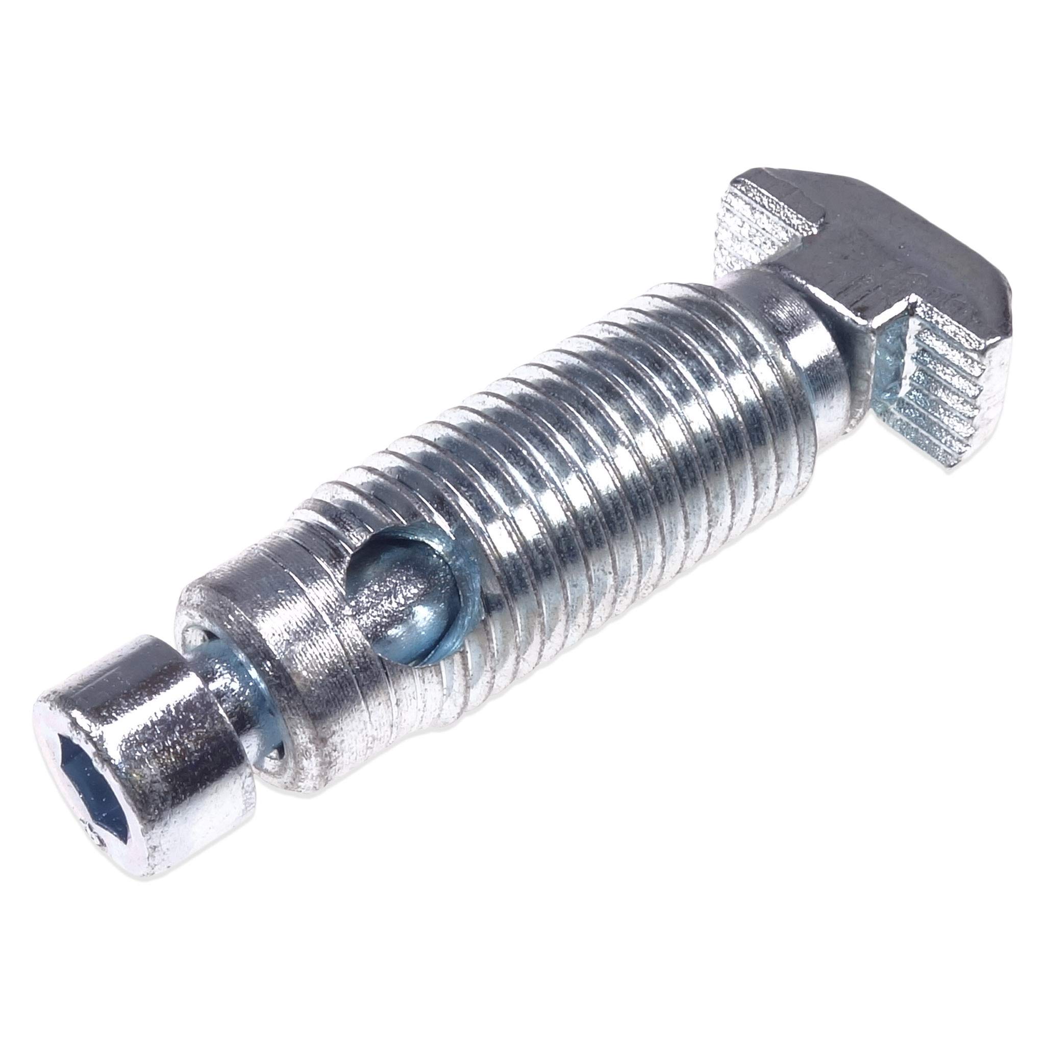 Set of 20 automatic connectors, screw-in connectors, nut 10, type B, steel for light profile.