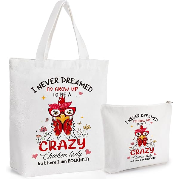 Funny Chicken Tote Bag - Gift For Chicken Lovers, Women, Girls, Animal Lovers