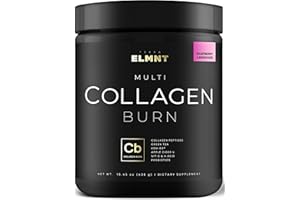 TERRA ELMNT Super Collagen Burn - Premium Collagen Powder for Women Weight & Beauty w. Apple C Vinegar, Probiotics, KSM66, Green Tea, VIT C & Biotin - Ultra Pure Multi Collagen Protein Supplement (P-Lemonade)