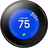 Google Nest Learning Thermostat 3rd Gen Black - Smart Thermostat view 3