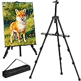 VAIIGO Easel Stand for Painting, Adjustable Height to 61" Tabletop & Floor Artist Easel Stand, Metal Tripod Art Easels Stand 