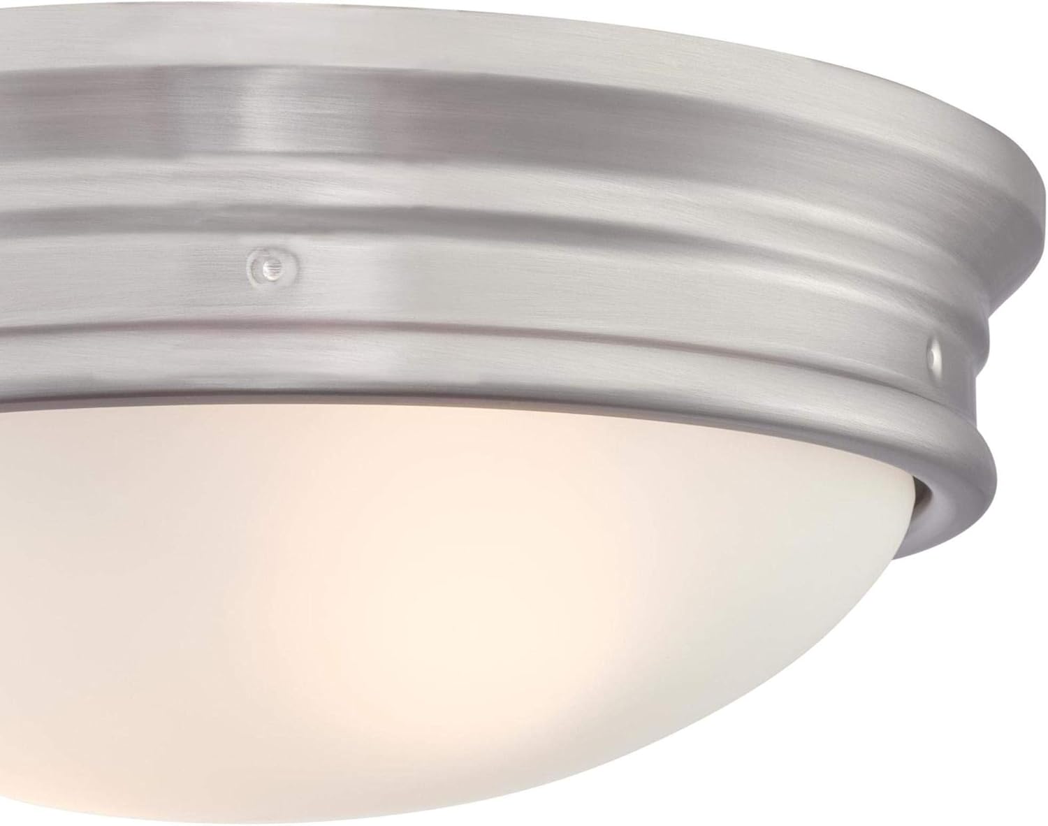 Westinghouse Lighting 6324100 Meadowbrook Two-Light Indoor Flush-Mount Ceiling Fixture, Matte Black Finish with Frosted Glass: Home Improvement
