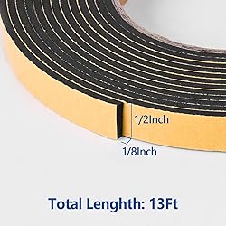 Kikerike Self Adhesive Foam Tape Weatherstrip 1/2In