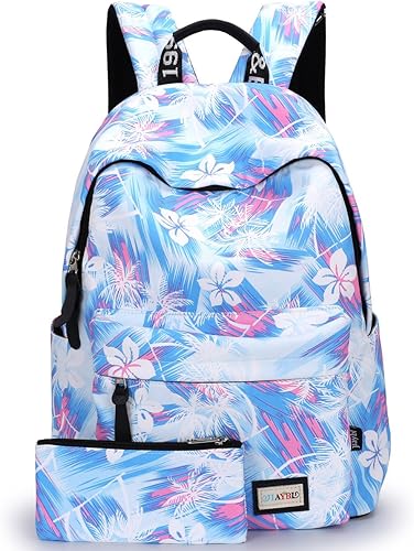 Amazon Jiaybl ハナズオウ花柄 リュックサック 人気 高校生 大学生 ファッション デイパック バックパック 休閑 通学 通勤 旅行 遠足 大容量 女子 おしゃれ メンズ ハナズオウ 青 Jiaybl リュック バックパック