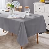 Deconovo Water Resistant Rectangular Tablecloth 59x79in Oxford Fabric view 8