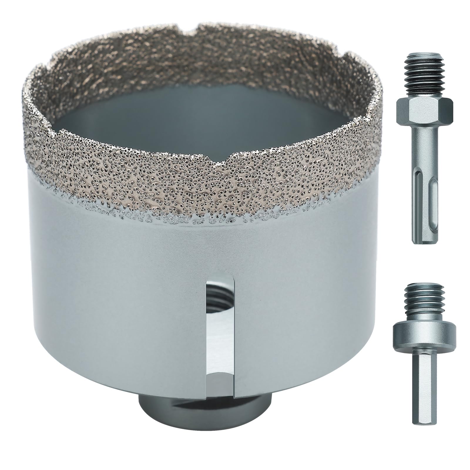 hsawbit 60mm Diamond Drill Bits for Porcelain Tiles, Tile Drill Bits Tile Cutters for Ceramic Tiles Glass Granite Marble with M14 Thread