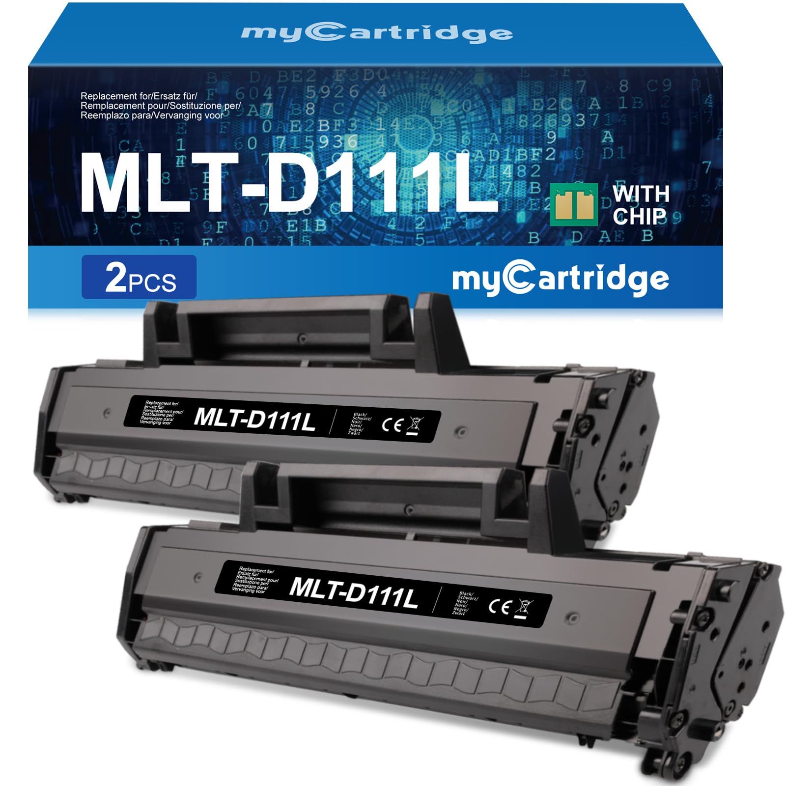 MYCARTRIDGE MLT-D111L Black Toner Cartridge Replacement for Samsung mlt-d111l d111l for Samsung Xpress M2070W M2026W M2020W M2070 M2026 M2022W M2020 M2022