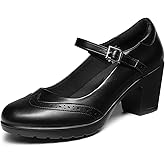 DREAM PAIRS Women's Oxfords Mary Jane Dress Shoes Heels for Women