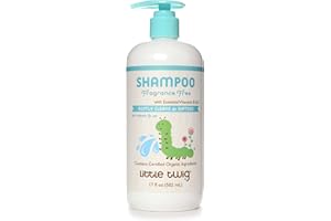 Little Twig Fragrance-Free Shampoo, Hair Shampoo with Natural Plant Derived Formula, Vegan, Gluten-Free, Perfect for Newborns, 17 fl. oz.