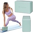 Gaiam Yoga Block - Supportive Latex-Free Eva Foam - Soft Non-Slip Surface with Beveled Edges for Yoga, Pilates, Meditation