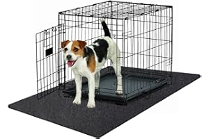 Non-Slip, Waterproof Dog Playpen Mat - Absorbent Dog Crate Mat Liner Protects Floors - Soft, Reusable, Ideal for Puppies & Se