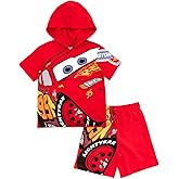Disney Hooded T-Shirt and French Terry Shorts Outfit Set Toddler to Big Kid Sizes (2T - 10-12)