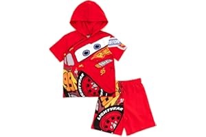 Disney Hooded T-Shirt and French Terry Shorts Outfit Set Toddler to Big Kid Sizes (2T - 10-12)