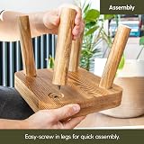 Eden Creations Small Wooden Stool, Plant Stand & Kids Step Stool 20cm view 5