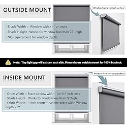 Customize Cordless Roller Shades Blackout Blinds