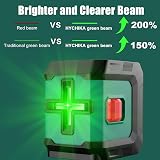 HYCHIKA Laser Level 15 M Green Self Leveling Cross Line with Magnetic Bracket view 4