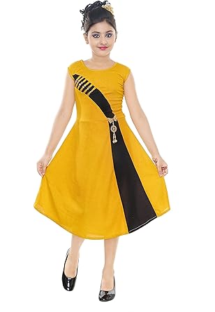 yellow frock dress