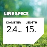 Oregon Orange Round 2.4mm Trimmer Line 15m Fits Most Strimmer Heads view 2
