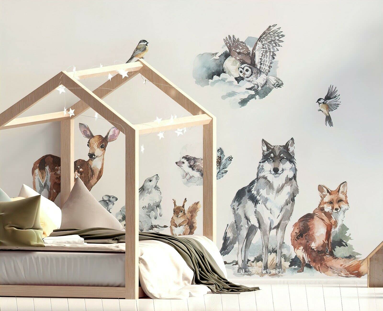 Forest Pride Wall Decal Set Kids Removeable for Children's Bedroom Nursery Novelty Stickers