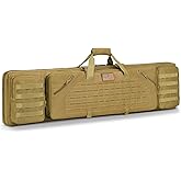 CVLIFE 36" 42" 46" Soft Rifle Case Double Long Gun Bag,with Lockable Zipper and Backpack Strap,Rifle Backpack Rifle Bag Gun Case for Outdoor Hunting Shooting Range