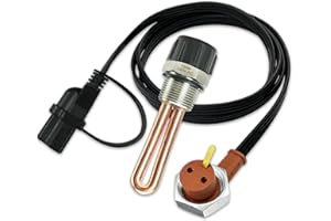 XGHDALK 5003619AB Engine Block Immersion Heater for 2011-2018 2500 3500 R-am 6.7L L6 Die-sel 2001-2010 Do-dge 5.9L 6.7L L6 Die-sel 120 Volts 750 Watts with Cordset Cord and Plug Protector