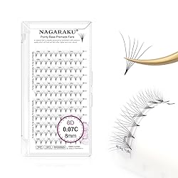 NAGARAKU Premade Fans Eyelash Extensions Premade