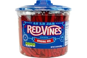 DKLECHUI Bulk Pack Candy (Red Vines, 5.5 lb Jar)
