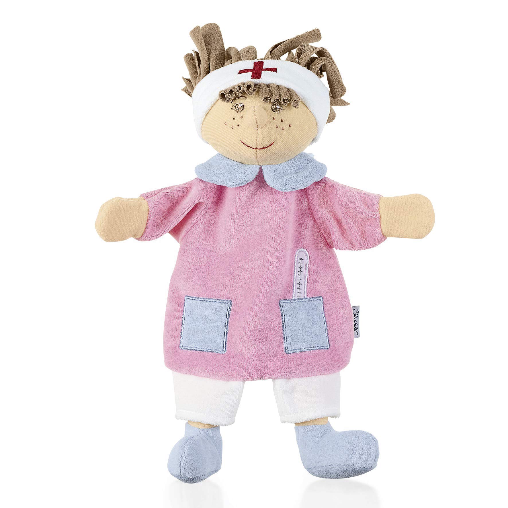 Sterntaler 3602030 Hand Puppet Nurse Ideal for Doll Theatre and Role Play 28 x 26 x 10 cm Multi-Coloured — image 1