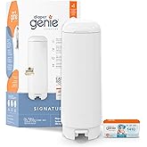 Diaper Genie Signature Pail Gift Set Includes 1 Easy Roll Refill with 30 Bags | Holds Up to 1,410 Newborn-Sized Diapers Per R