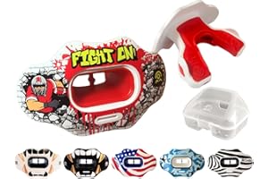 COOLLO SPORTS Lip Guard Mouthguard MAXX/Might Football and High Impact Sports Lip Protector for Adults & Youth (Strap Included)
